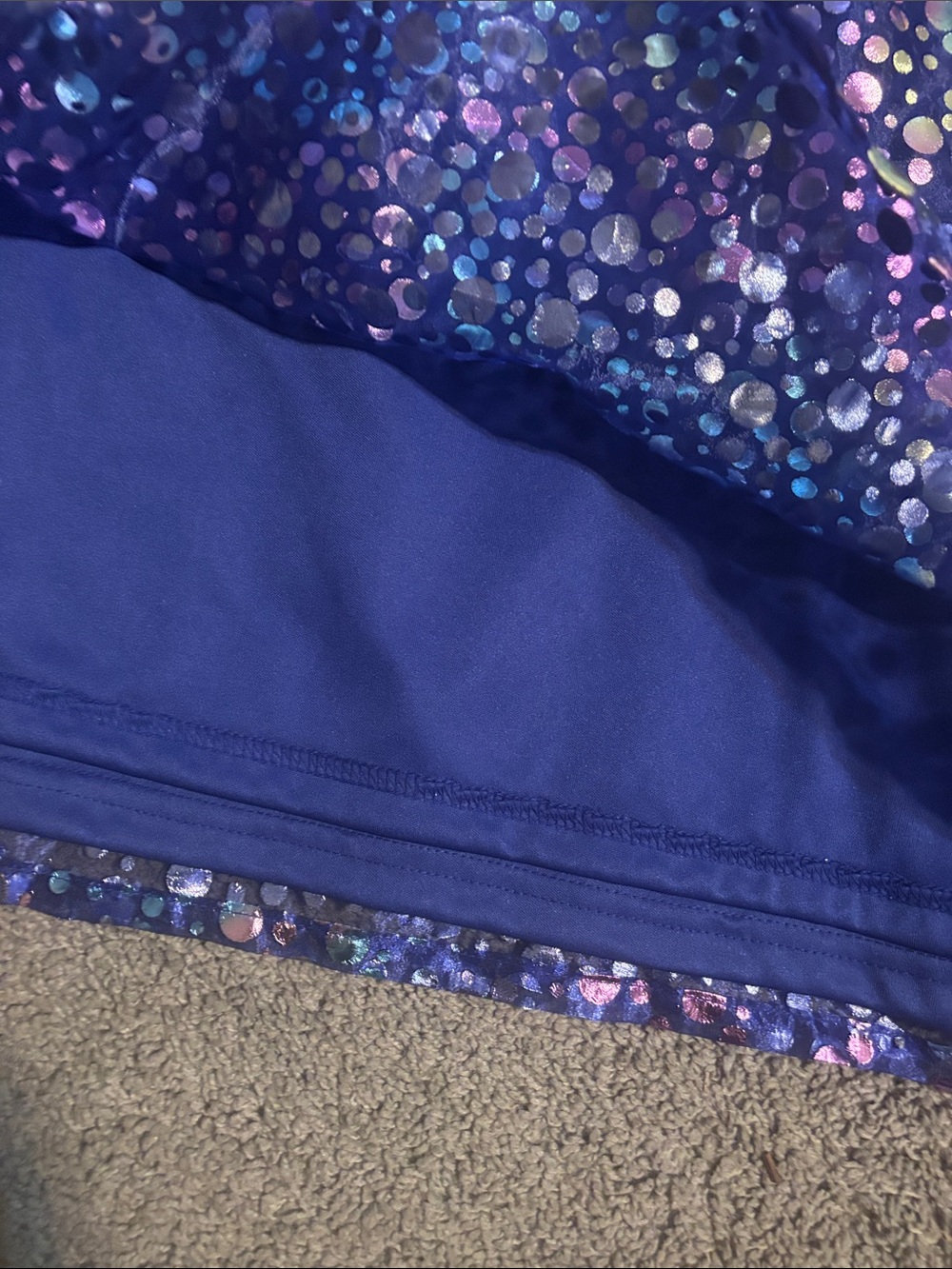 Ashley Stewart Purple Iridescent Polka Dot Blouse, Size 18 - Picture 6 of 6